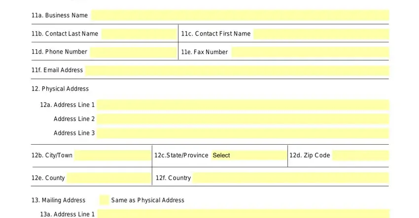 Filling in Owcp 1168 Form stage 4