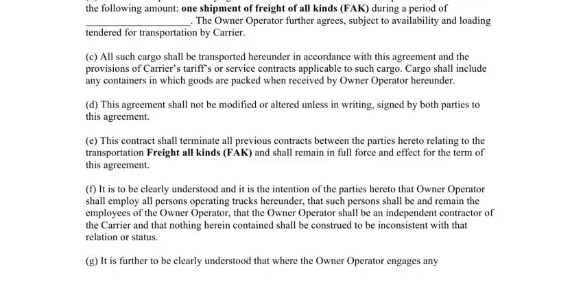 Owner Operator Lease Agreement ≡ Fill Out Printable Pdf Forms Online 3191