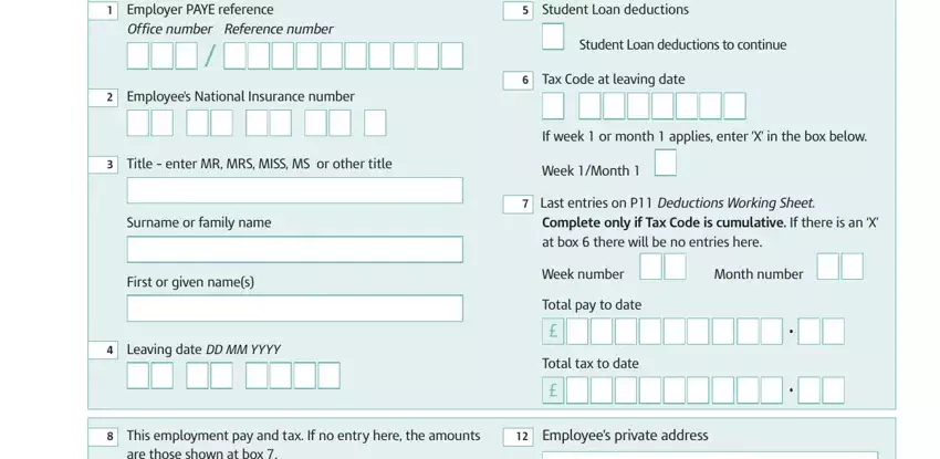 Filling out p45 download part 4