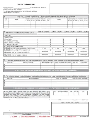 Pa 162 Rm Form Preview