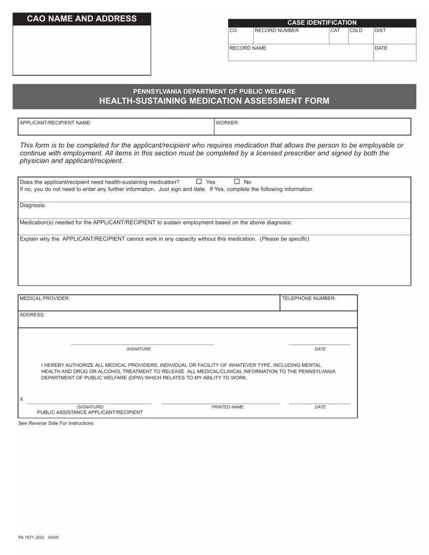 Pa 1671 Form first page preview