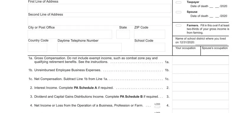 part 2 to filling out pa 40 instructions