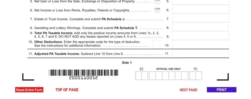 stage 3 to entering details in pa 40 instructions