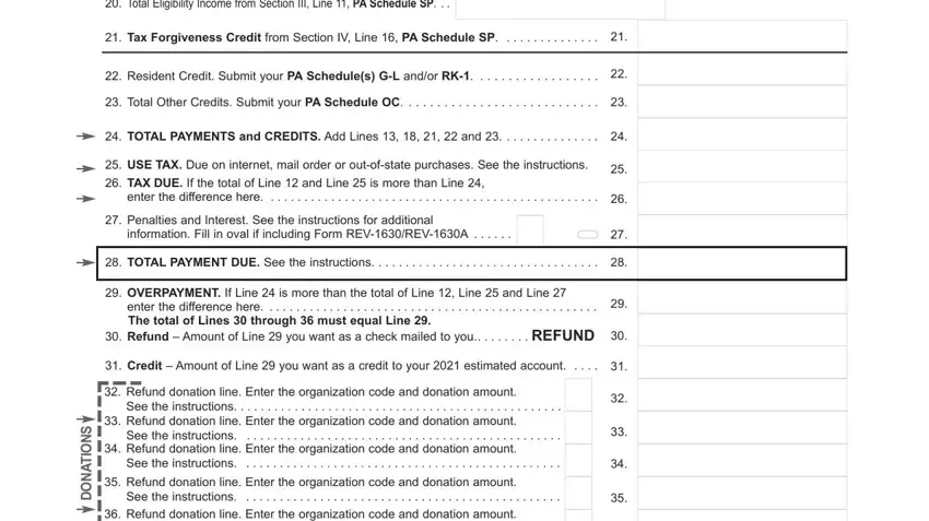 Filling in pa 40 instructions part 5