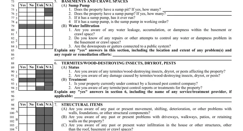 Finishing pa sellers disclosure form 2020 step 4