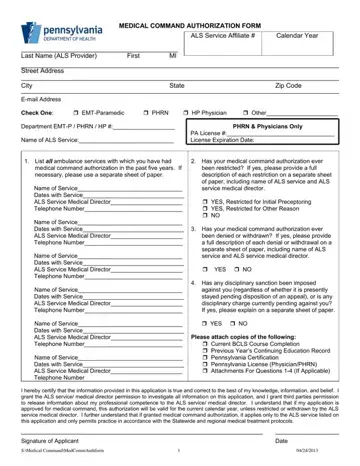 Pa Medical Command Authorization Form Preview