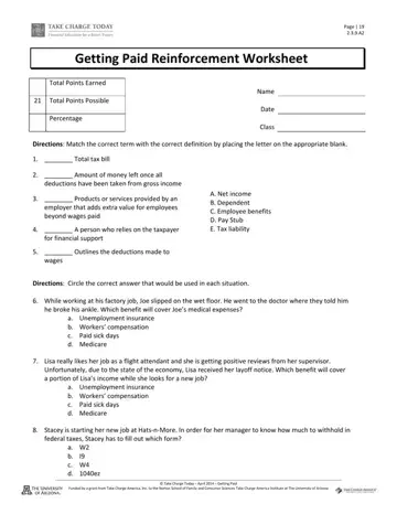 Paid Reinforcement Worksheet Form Preview