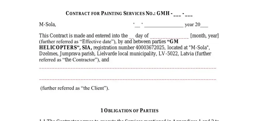 simple painting estimate template fields to fill out