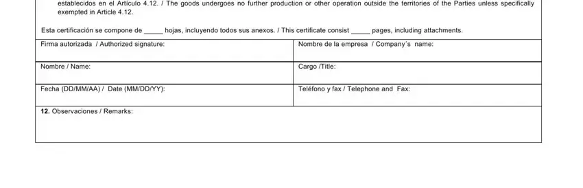 Filling out agreement certificado pdf part 2