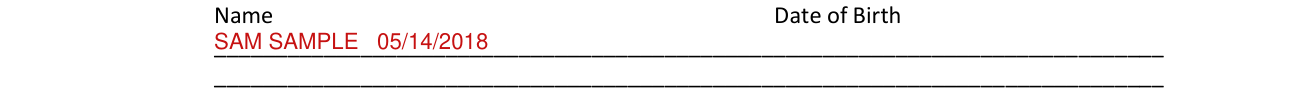 Form 12.995(a) example filled out, children