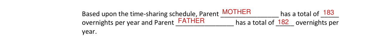 Form 12.995(a) example filled out, number of Overnights