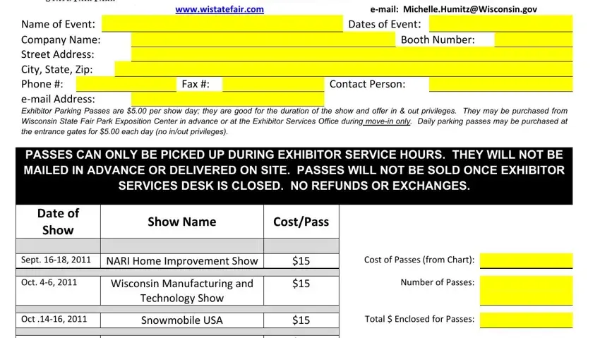 parking permit template word spaces to complete