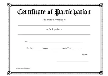 Participation Doc Form Preview