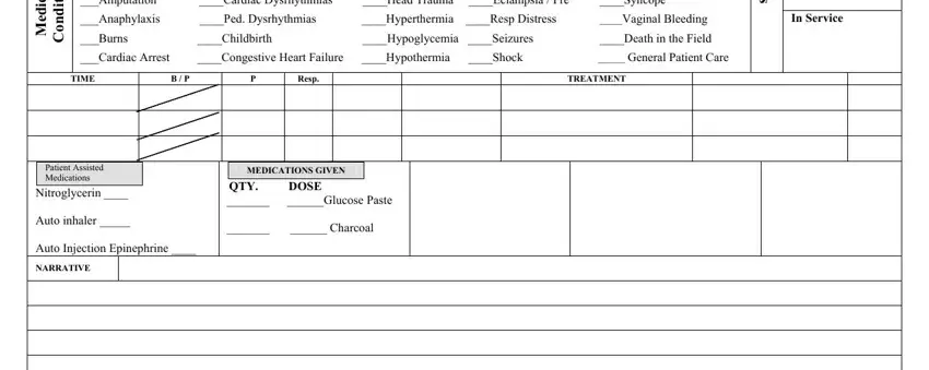 Filling in patient report template stage 2
