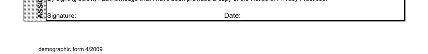 ccf demographic e forms 2 hour online orientation Please read the following and sign, Signature, Date, E S A E L E R  T N E M N G S S A, and demographic form fields to fill