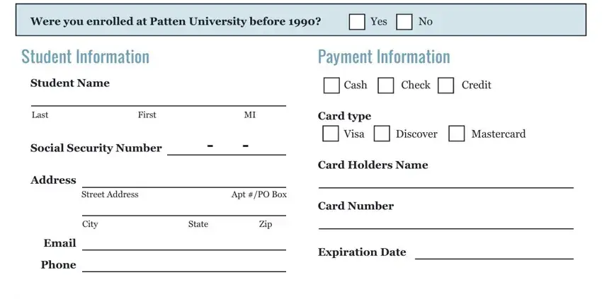 step 1 to filling in parchment transcripts