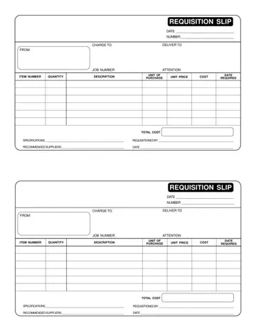 Payment Requisition Form Preview