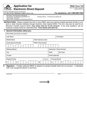 Pbgc Form 710 Preview