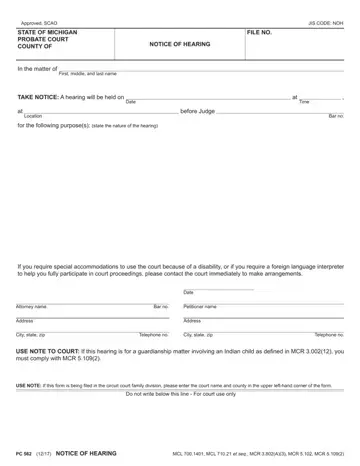 Pc 562 Form Preview