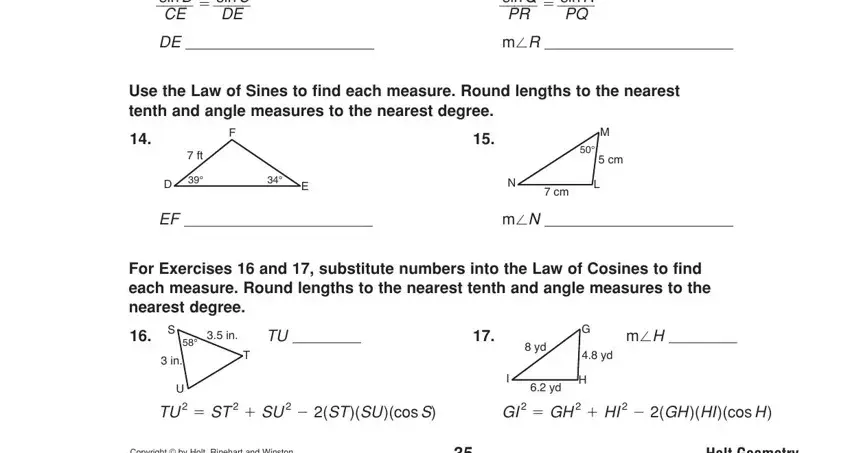 prentice hall gold geometry 8 5 practice law of sines answers cid sin D  CE, cid sin C  DE, cid cid sin R  PQ, sin Q  PR mcidR, Use the Law of Sines to find each, cid, cid, cid, cid, cid, cid, mcidN, For Exercises  and  substitute, cid, and cid blanks to fill out