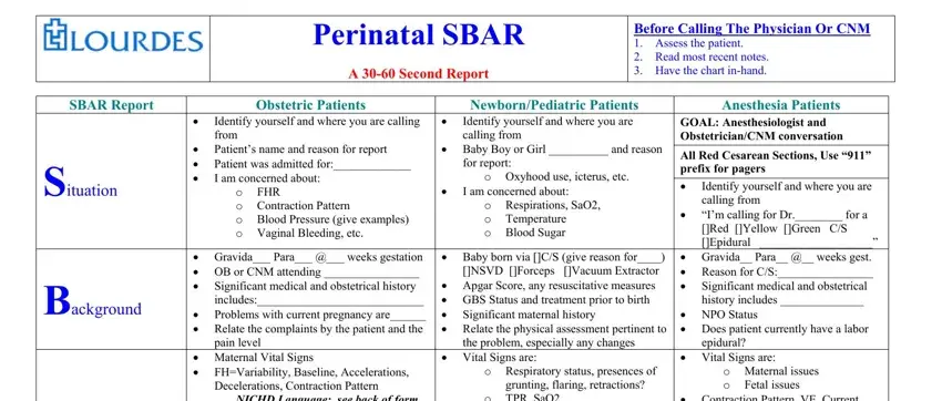 portion of gaps in pediatric sbar