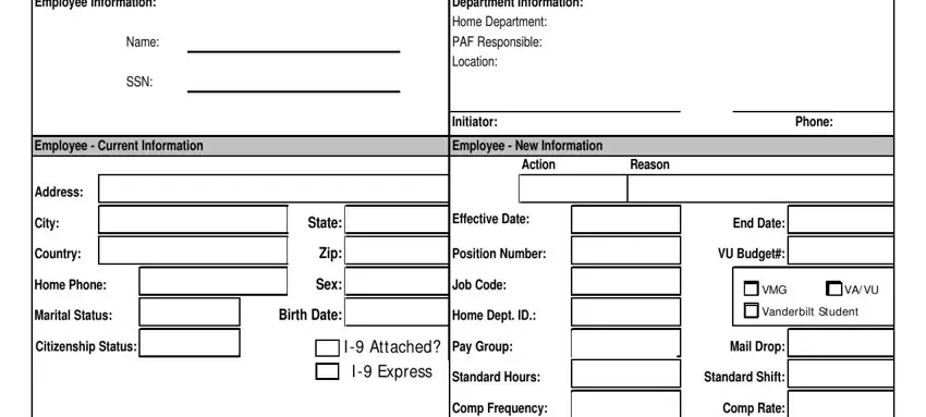 part 1 to filling in paf form template