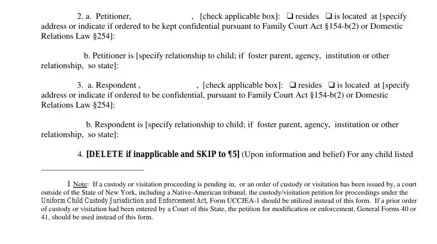 stage 2 to completing forms familycourt