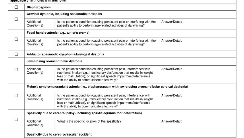 Completing cigna botox prior authorization stage 3