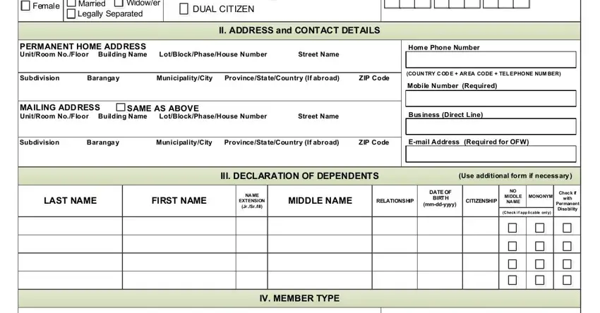 Philhealth Registration Form ≡ Fill Out Printable Pdf Forms Online 1283