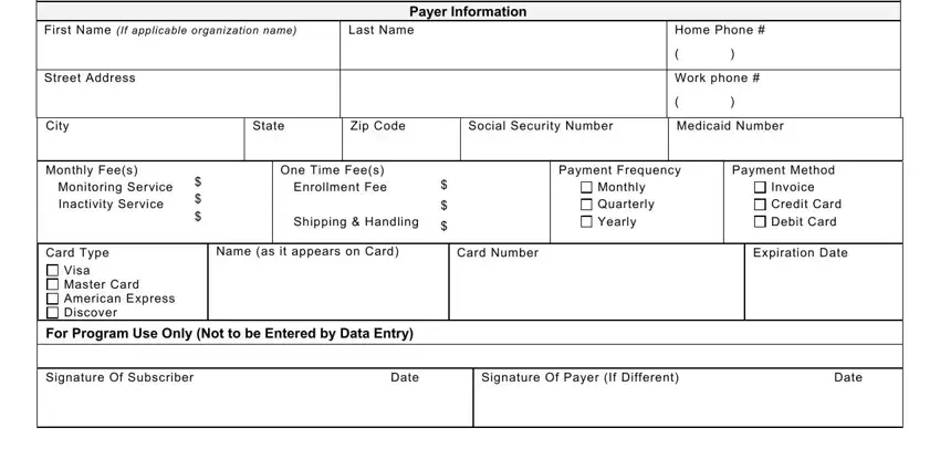 Filling out Responder stage 4