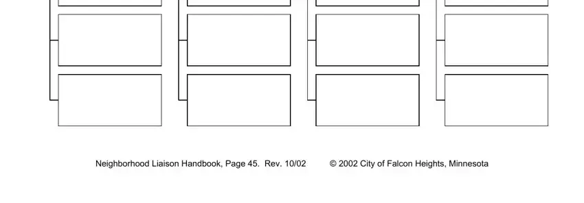 Neighborhood Liaison Handbook Page in phone tree generator