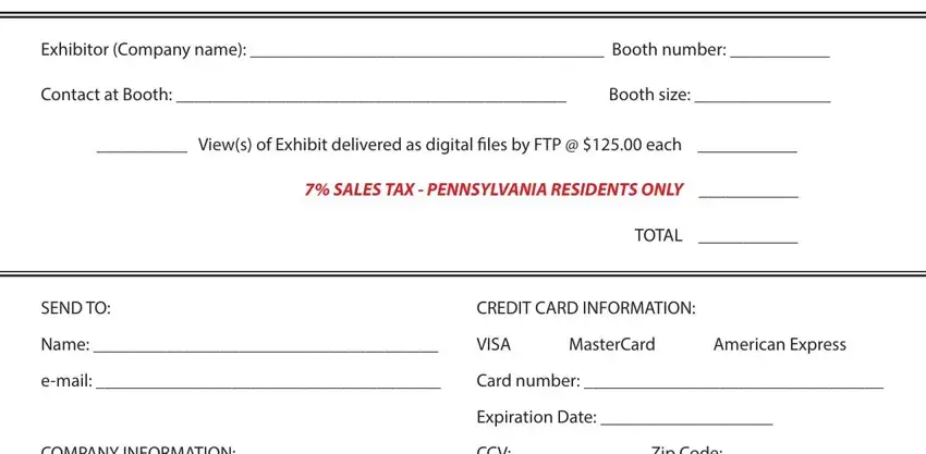 stage 1 to filling in photography order form print