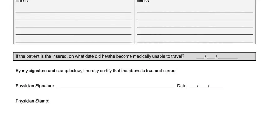 stage 4 to filling out allianz physician form