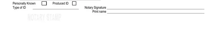 pinellas county building department forms for Personally Known Type of ID, Produced ID, and Notary Signature Print name blanks to fill
