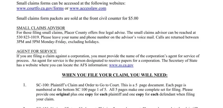 placer county small claims court roseville ca fields to complete