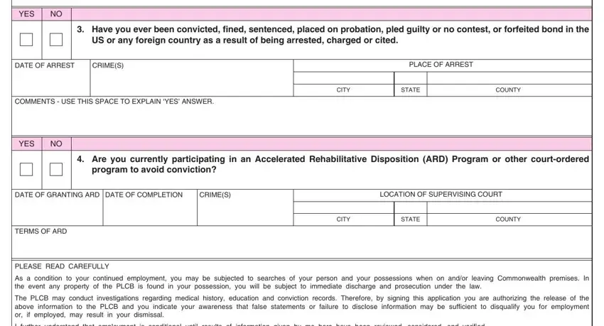 Filling in liquor clerk jobs stage 5