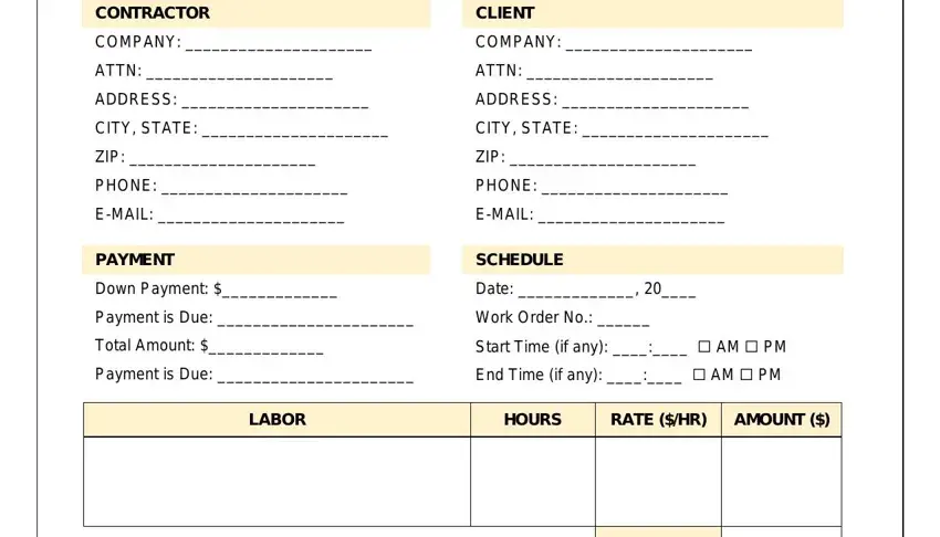stage 1 to completing plumbing work order time sheet template printable