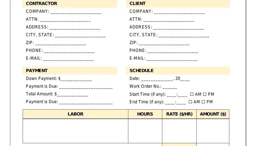 stage 1 to completing how to write up a plumbing contract