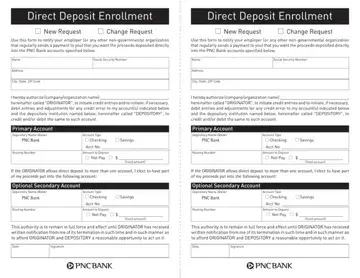Pnc Direct Deposit Preview