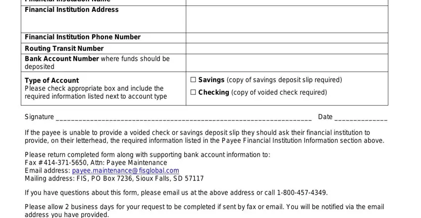 Completing bill payment processing center po box 7236 stage 2