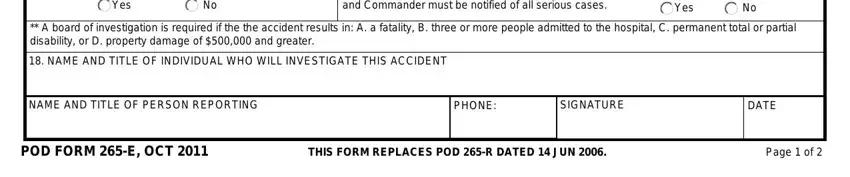 step 3 to finishing form 265 e