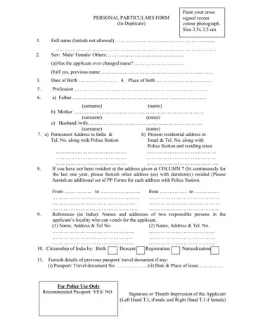 Pp Form For Passport Preview