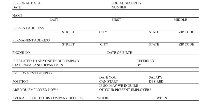 practice job application gaps to fill in