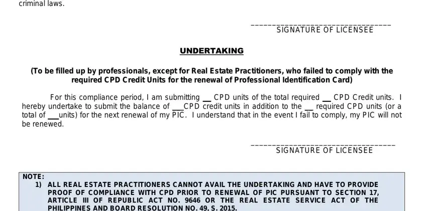 Filling in Prc Online Form step 2