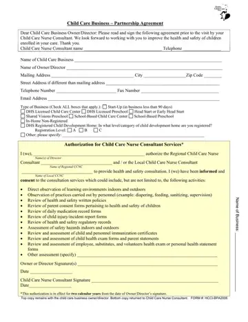 Pre School Partnership Agreement Pdf Download Form Preview