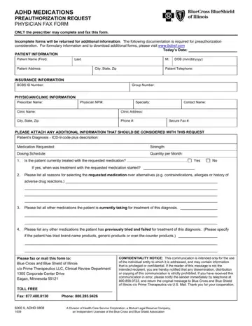 Prime Prior Authorization Form Preview