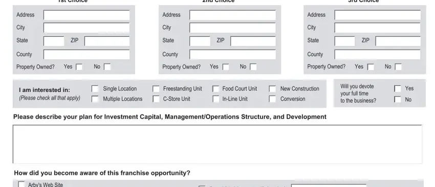 part 2 to filling out print applications arbys
