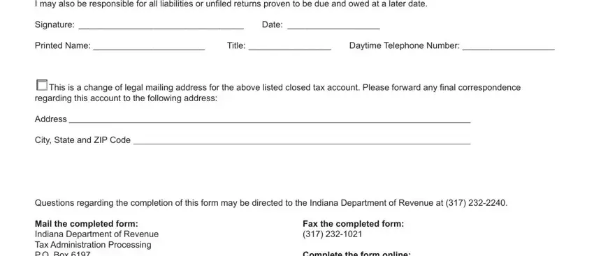 Entering details in bc 100 form part 2