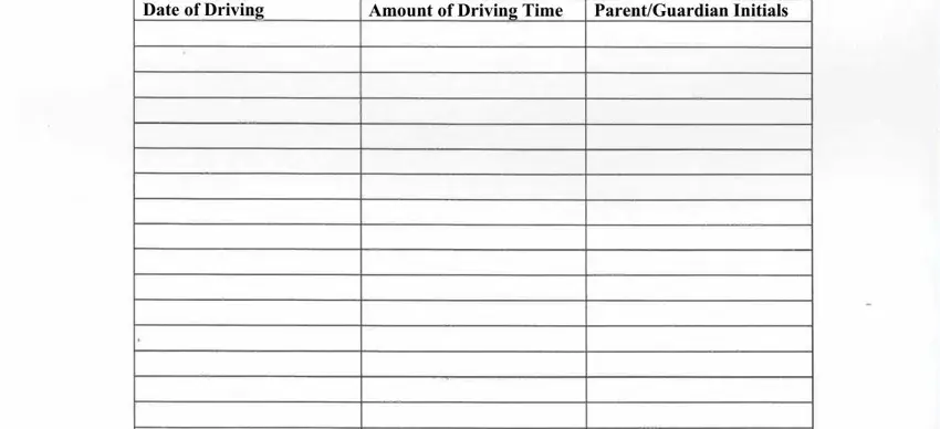 Filling out 60 hour driving log filled out part 3