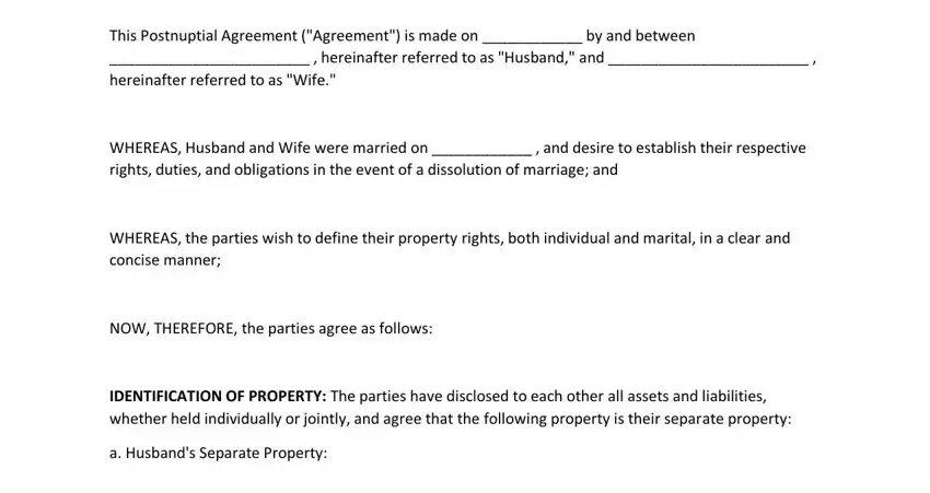 completing postnup agreement template part 1